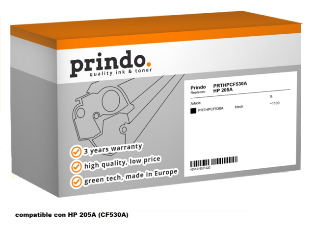 Prindo Tóner negro PRTHPCF530A Compatible HP 205A CF530A