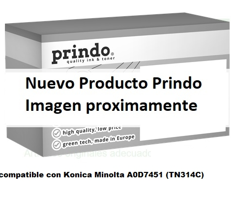 Prindo Tóner cian PRTKMTN314C Compatible con Konica Minolta A0D7451