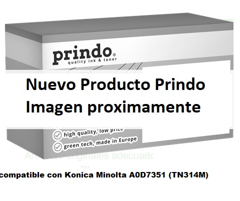 Prindo Tóner magenta PRTKMTN314M Compatible con Konica Minolta A0D7351