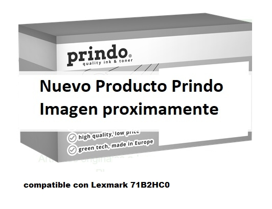 Prindo Tóner cian PRTL71B2HC0 Compatible con Lexmark 71B2HC0