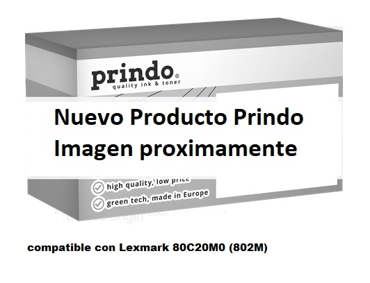 Prindo Tóner magenta PRTL80C20M0 Compatible con Lexmark 80C20M0