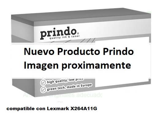 Prindo Tóner negro PRTLX264A11G Compatible con Lexmark X264A11G