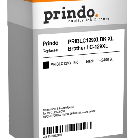 Prindo Cartucho de tinta negro PRIBLC129XLBK Compatible Brother LC-129XL