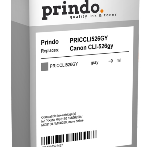 Prindo Cartucho de tinta Gris PRICCLI526GY Compatible Canon CLI-526gy