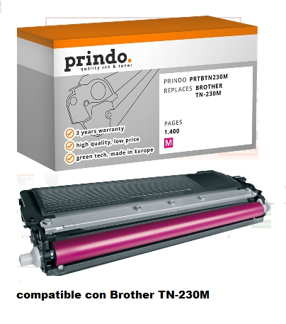 Prindo Tóner magenta PRTBTN230M alternativa para Brother TN-230m