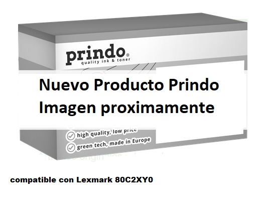 Prindo Tóner amarillo PRTL80C2XY0 Compatible con Lexmark 80C2XY0