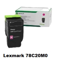 Lexmark Tóner magenta 78C20M0