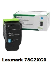 Lexmark Tóner cian 78C2XC0