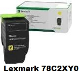 Lexmark Tóner amarillo 78C2XY0