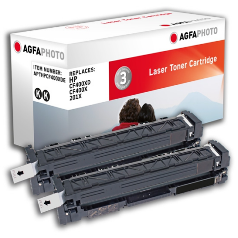 Agfa Photo Multipack negro APTHPCF400XDE Compatible con HP 201X