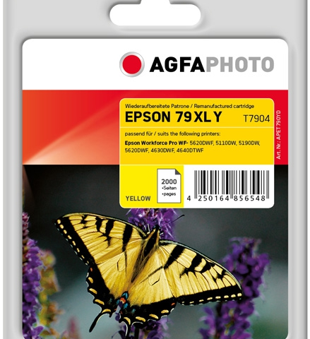 Agfa Photo Cartucho de tinta amarillo APET790YD Compatible epson 79XLY