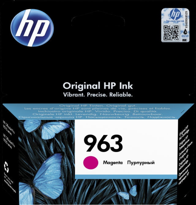 HP Cartucho de tinta magenta 3JA24AE 963