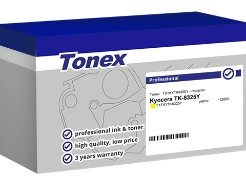 Tonex Tóner amarillo TXTKYTK8325Y compatible con Kyocera TK-8325Y