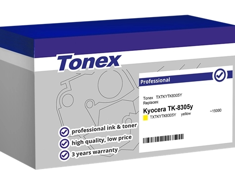 Tonex Tóner amarillo TXTKYTK8305Y compatible con Kyocera TK-8305y