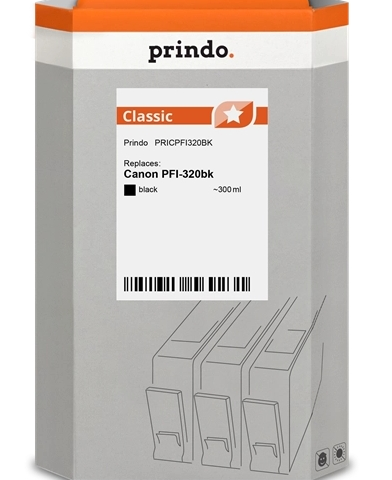 Prindo Cartucho de tinta negro PRICPFI320BK compatible con Canon PFI-320bk 2890C001