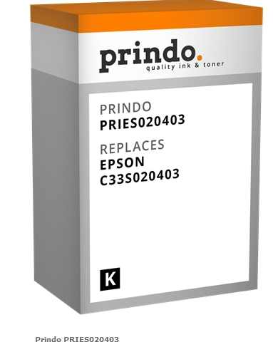 Prindo Cartucho de tinta negro PRIES020403 alternativa para Epson SJIC6/K