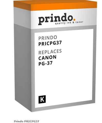 Prindo Cartucho de tinta negro PRICPG37l Compatible con Canon PG-37 (2145B001)