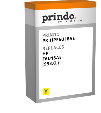 Prindo Cartucho de tinta amarillo PRIHPF6U18AE Compatible con HP F6U18AE (953XL)