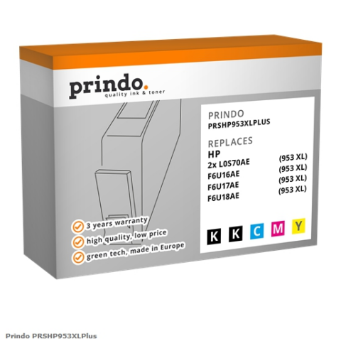 Prindo Multipack PRSHP953XLPlus Compatible con HP 953XL