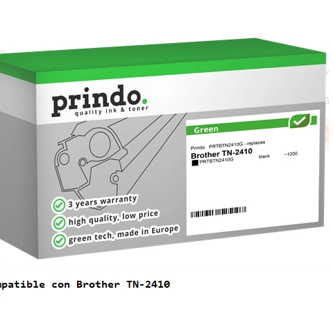 Prindo Tóner negro PRTBTN2410G Green Compatible con Brother TN-2410