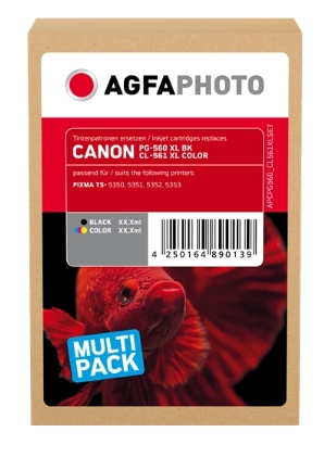 Agfa Photo Multipack negro varios colores APCPG560 CL561XLSET compatible canon pg-560 cl-561