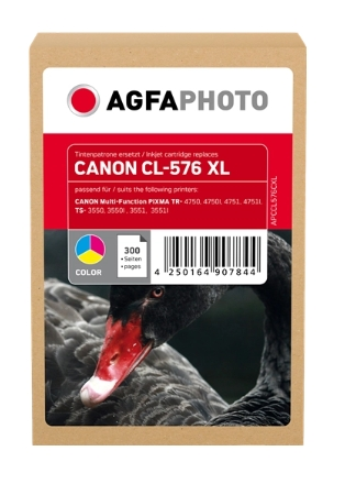 Agfa Photo Cartucho de tinta varios colores APCCL576CXL compatible con Canon CL-576XL 5441C001