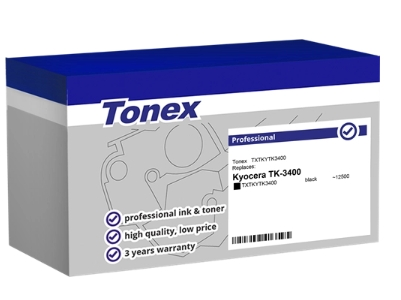 Tonex Tóner negro TXTKYTK3400 TK-3400 compatible con Kyocera TK-3400