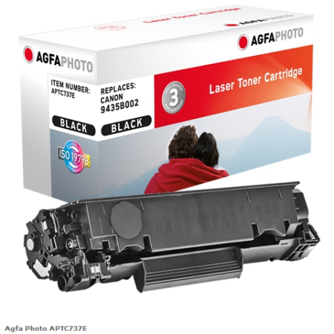 Agfa Photo Tóner negro APTC737E Compatible con Canon 737 (9435B002)
