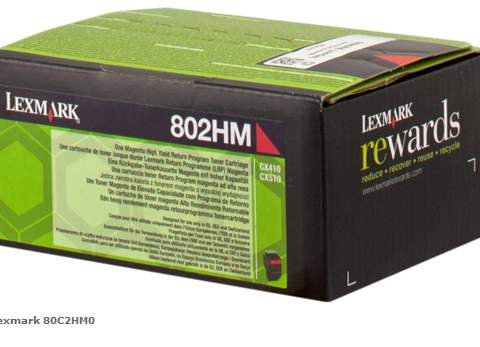 Lexmark Tóner magenta 80C2HM0 802HM