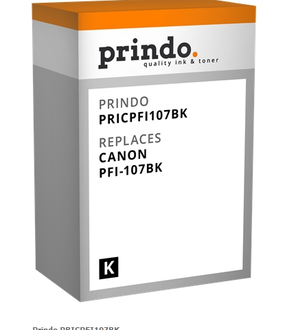 Prindo Cartucho de tinta negro PRICPFI107BK Compatible con Canon PFI-107bk