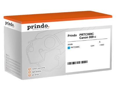Prindo Tóner cian PRTC069C Classic compatible con Canon 069 c