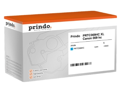 Prindo Tóner cian PRTC069HC Classic XL compatible con Canon 069 hc