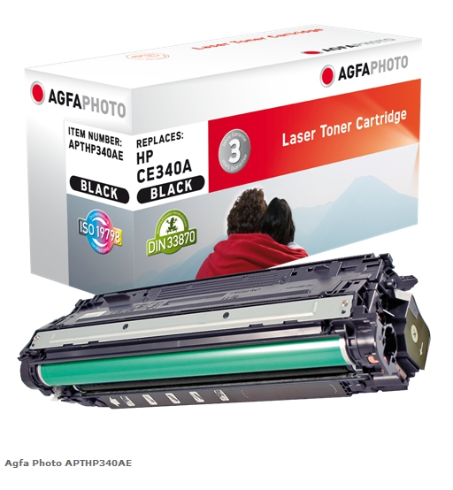 Agfa Photo Tóner negro APTHP340AE Compatible con HP 651A CE340A