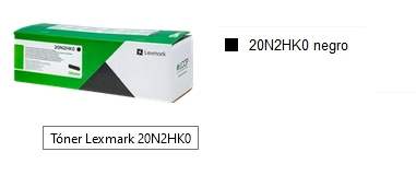 Lexmark Tóner negro 20N2HK0