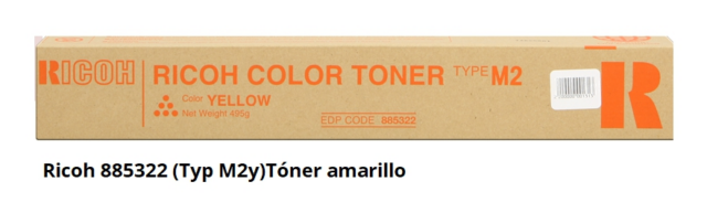 Ricoh Tóner amarillo 885322 Typ M2y