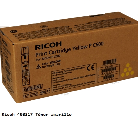 Ricoh Tóner amarillo 408317