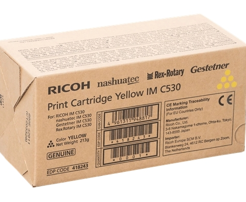 Ricoh Tóner amarillo 418243 IM C530Y