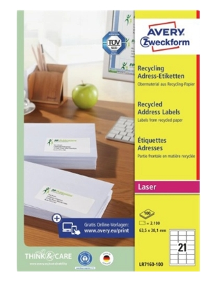 AVERY Zweckform Etiquetas Blanco LR7160-100