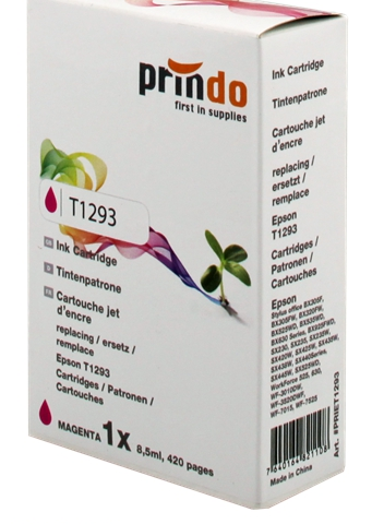 Prindo Cartucho de tinta magenta PRIET1293 alternativa para Epson T1293