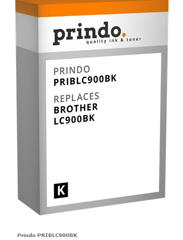 Prindo Cartucho de tinta negro PRIBLC900BK Compatible con Brother LC900BK