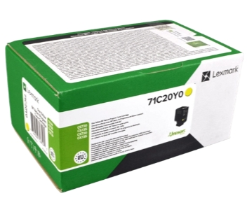 Lexmark Tóner amarillo 71C20Y0 CS CX730