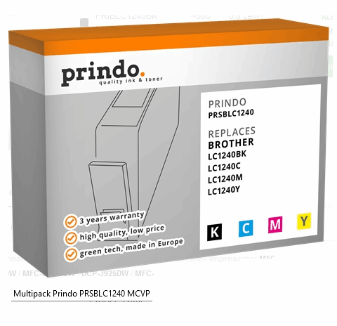 Prindo Multipack negro cian magenta amarillo PRSBLC1240 MCVP