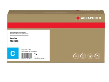 Agfa Photo Tóner cian APTBTN248CE compatible con Brother TN-248C