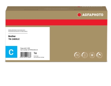 Agfa Photo Tóner cian APTBTN248XLCE compatible con Brother TN-248XLC