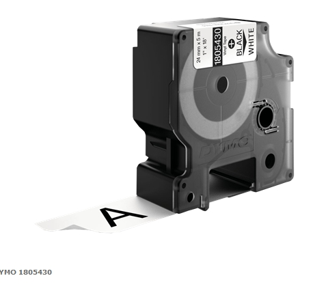 DYMO Cinta mecanográfico Negro sobre blanco 1805430