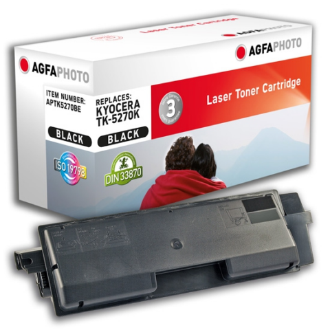 Agfa Photo Tóner negro APTK5270BE Compatible con Kyocera TK-5270K